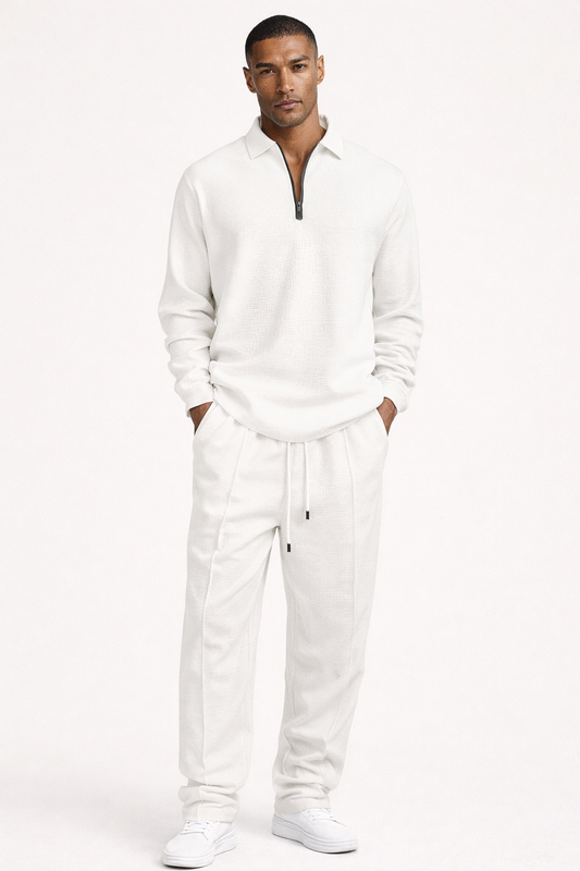 Textured Knit Lounge Set