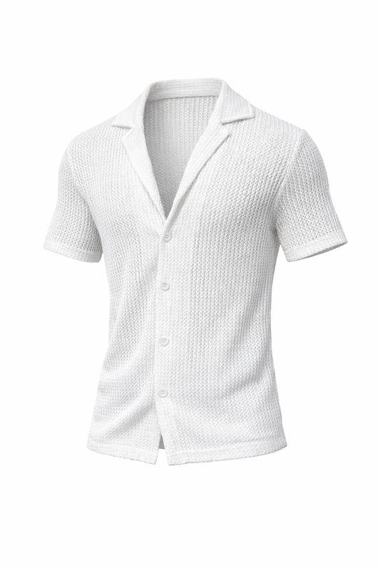 Textured Knit Resort Shirt