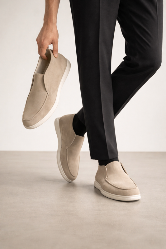 Suede Desert Slip-On Shoes