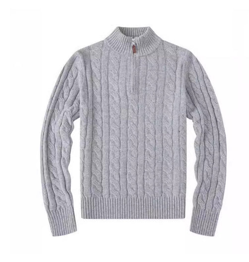 Samuel Cable Knit Half-Zip Sweater