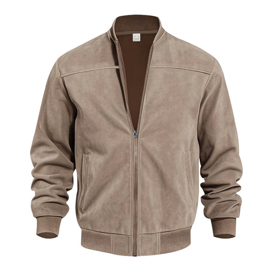 DUBLIN SUEDE — Zip-Up Suede Casual Jacket
