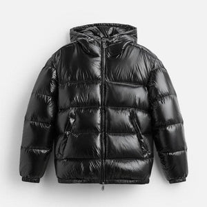 DALLAS VEST — Oversized Hooded Puffer Vest with Quilted Construction