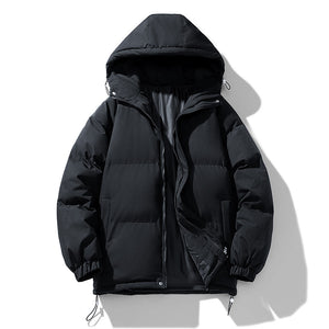 OSLO PUFFER — Oversized Hooded Down Jacket with Elastic Cuffs