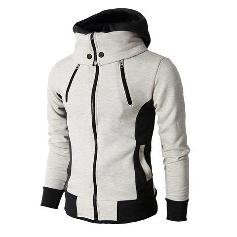 THE PRAGUE CONTRAST HOODIE — Color-Block Zip Hoodie