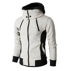 THE PRAGUE CONTRAST HOODIE — Color-Block Zip Hoodie
