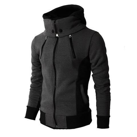 THE PRAGUE CONTRAST HOODIE — Color-Block Zip Hoodie