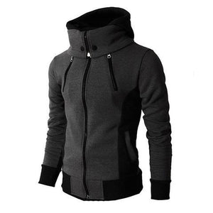 THE PRAGUE CONTRAST HOODIE — Color-Block Zip Hoodie