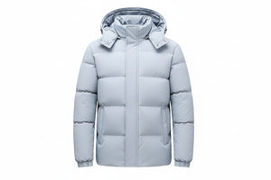 MOSCOW BOMBER — Stand-Collar Puffer Jacket with Fleece Lining