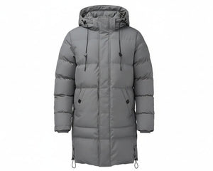 MONTREAL PARKA — Long Hooded Down Jacket with Multi-Pocket Design