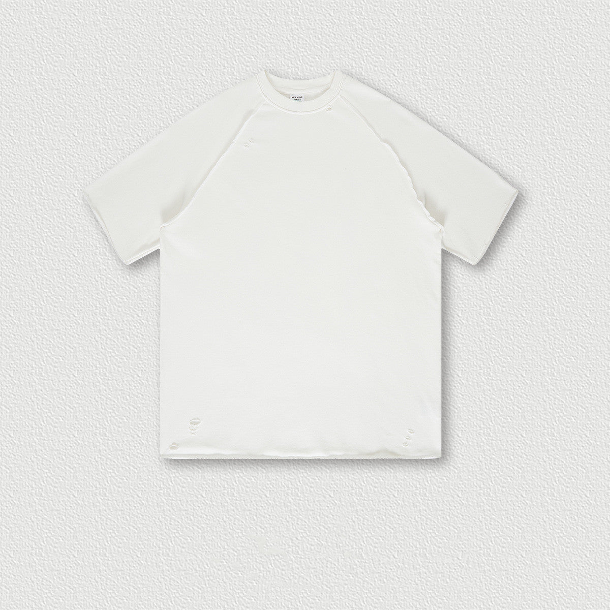 MEMPHIS WASHED TEE — Oversized Washed Terry Short Sleeve with Raw Edge