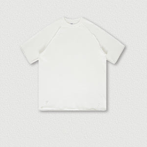 MEMPHIS WASHED TEE — Oversized Washed Terry Short Sleeve with Raw Edge