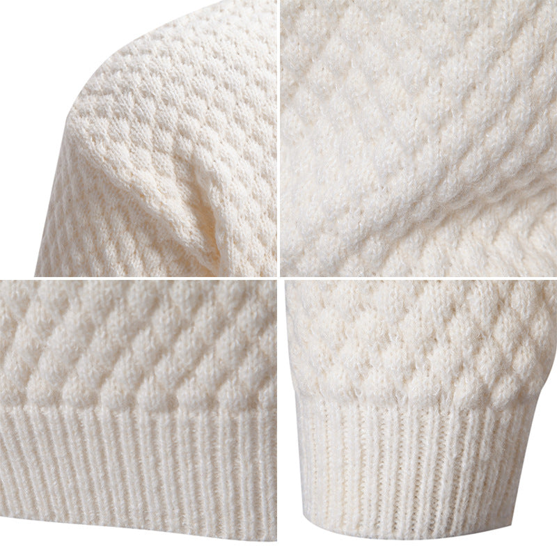 OSLO TURTLENECK — Textured Knit Turtleneck Sweater