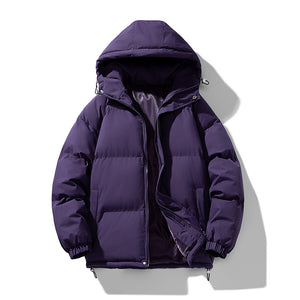 OSLO PUFFER — Oversized Hooded Down Jacket with Elastic Cuffs