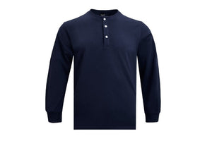 Heavyweight Combed Cotton Henley Top