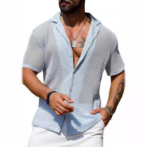 Textured Knit Resort Shirt