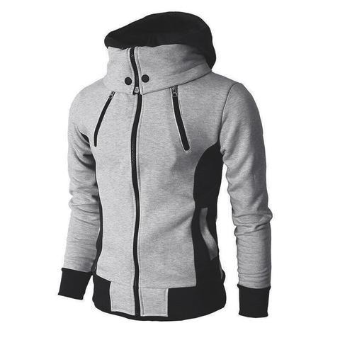 THE PRAGUE CONTRAST HOODIE — Color-Block Zip Hoodie