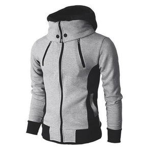 THE PRAGUE CONTRAST HOODIE — Color-Block Zip Hoodie