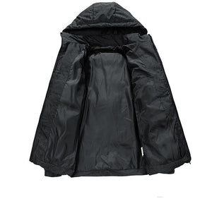 ZURICH BOMBER — Oversized Hooded Puffer with Botanical Print