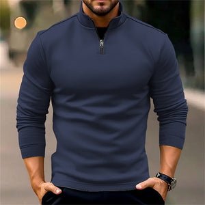 PORTLAND HALF-ZIP — Athletic Quarter-Zip Pullover with Stand Collar