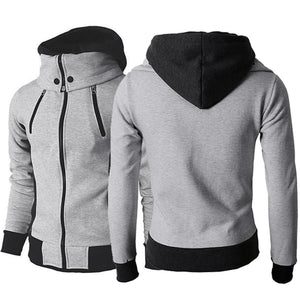 THE PRAGUE CONTRAST HOODIE — Color-Block Zip Hoodie