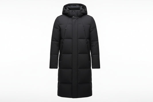 HELSINKI LONGLINE — Premium Duck Down Parka with Detachable Hood