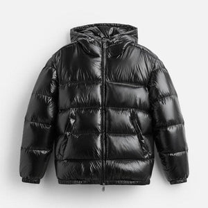 DALLAS VEST — Oversized Hooded Puffer Vest with Quilted Construction