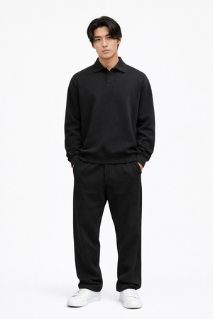 Seattle Polo  — Relaxed Collar Pullover Sweatshirt