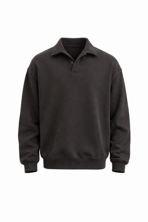Seattle Polo  — Relaxed Collar Pullover Sweatshirt