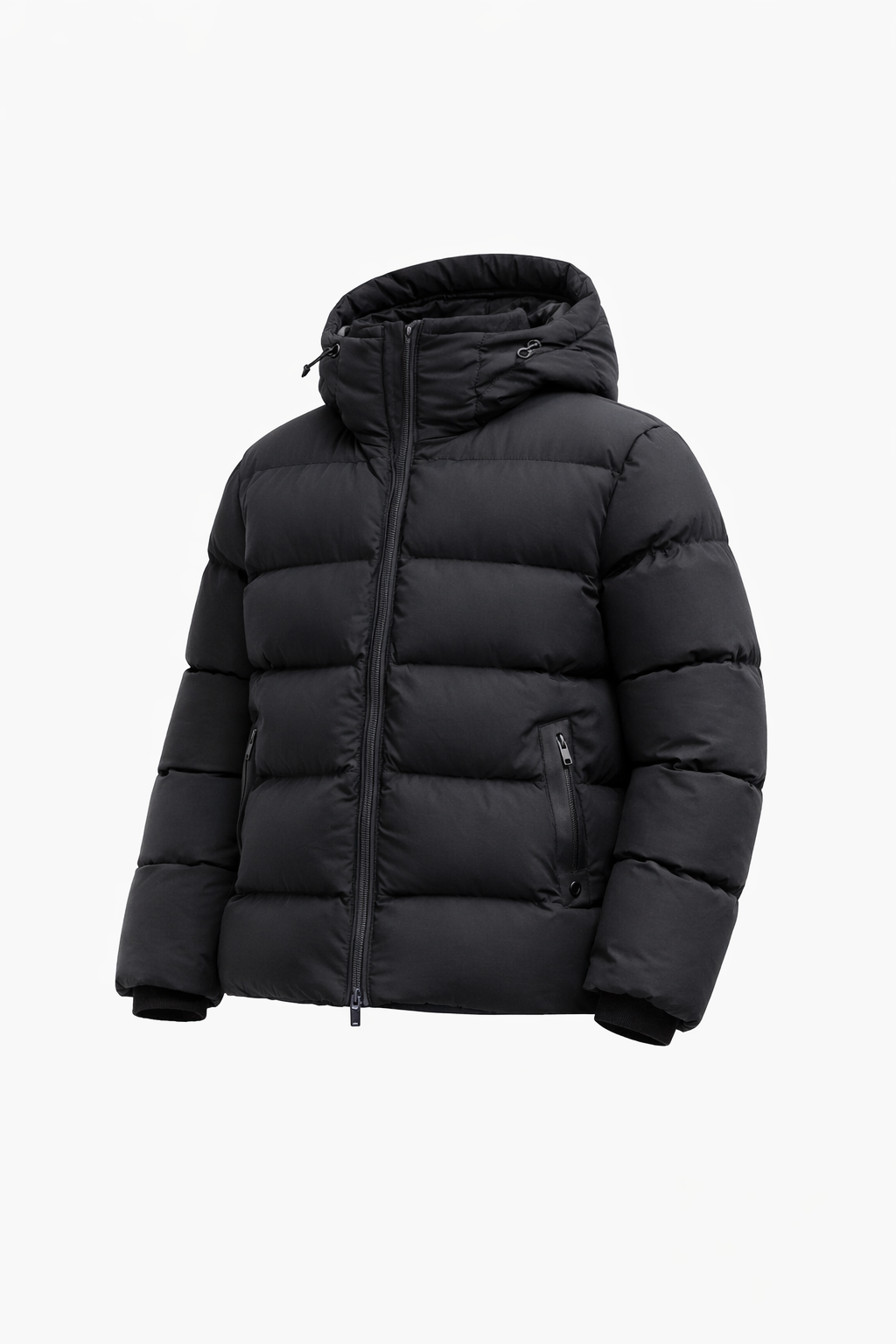 CHICAGO BOMBER — Hooded Puffer Jacket with Fleece Lining