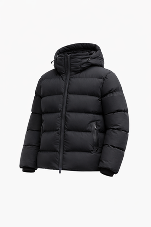 CHICAGO BOMBER — Hooded Puffer Jacket with Fleece Lining