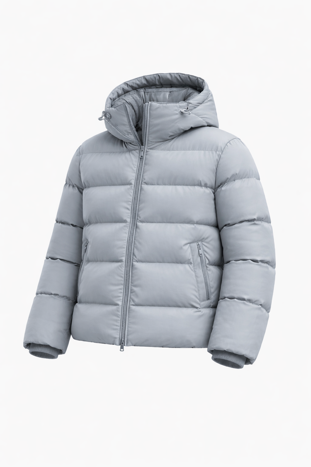 CHICAGO BOMBER — Hooded Puffer Jacket with Fleece Lining