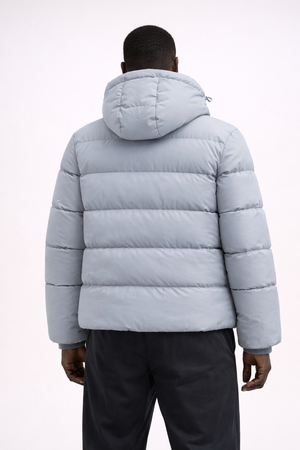 CHICAGO BOMBER — Hooded Puffer Jacket with Fleece Lining