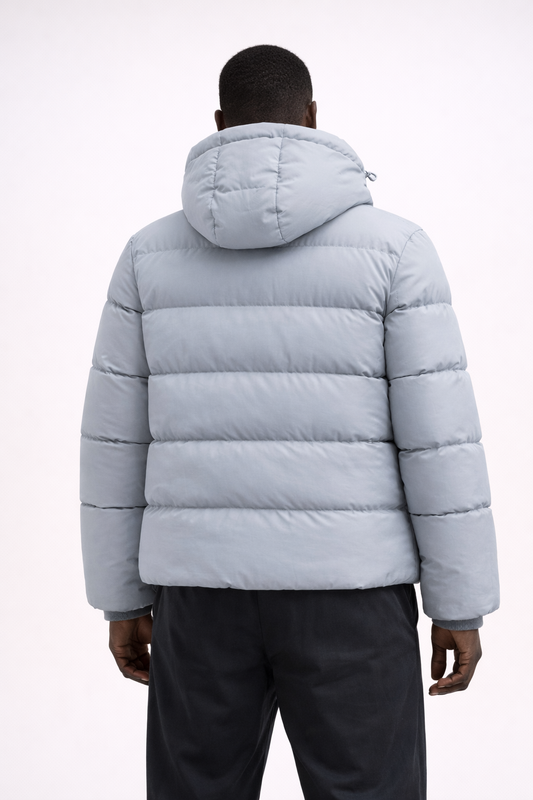 CHICAGO BOMBER — Hooded Puffer Jacket with Fleece Lining