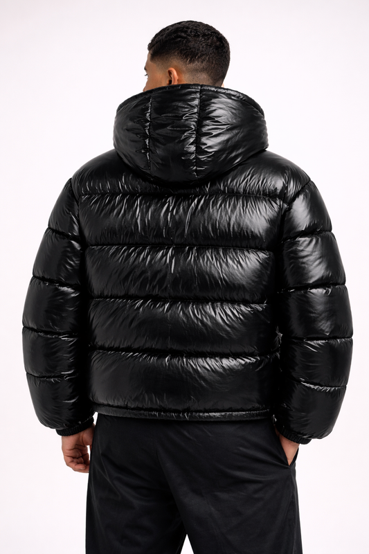 DALLAS VEST — Oversized Hooded Puffer Vest with Quilted Construction