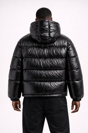 DALLAS VEST — Oversized Hooded Puffer Vest with Quilted Construction