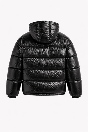 DALLAS VEST — Oversized Hooded Puffer Vest with Quilted Construction