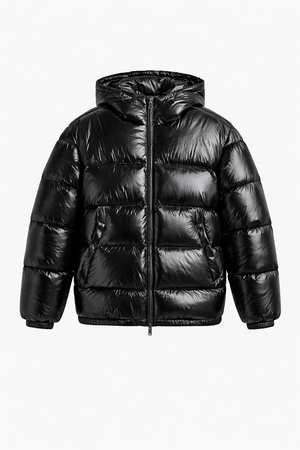 DALLAS VEST — Oversized Hooded Puffer Vest with Quilted Construction