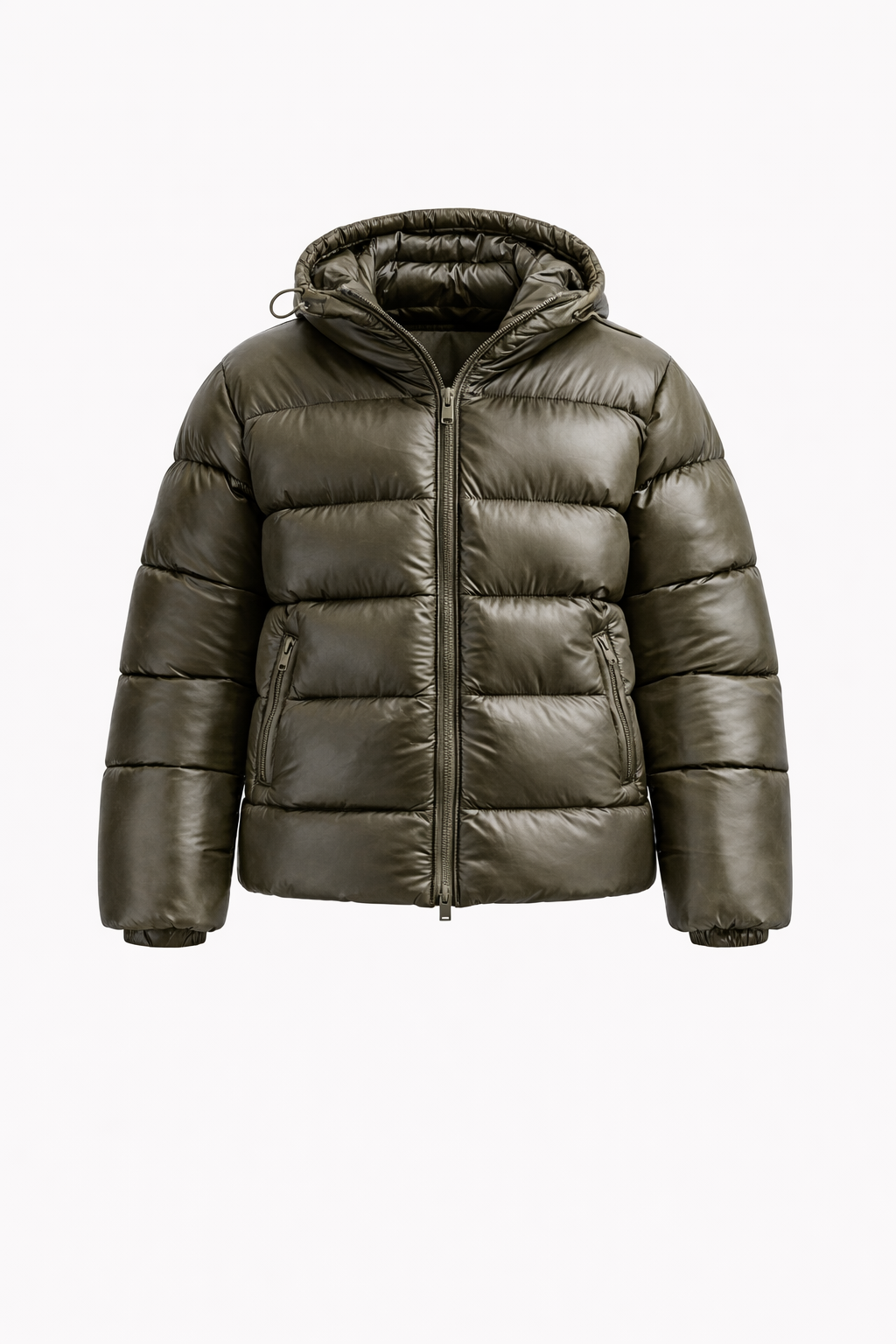DALLAS VEST — Oversized Hooded Puffer Vest with Quilted Construction