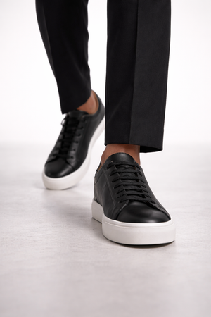 BASEL SNEAKER — Low-Top Canvas Vulcanized Sneaker with Microfiber Upper
