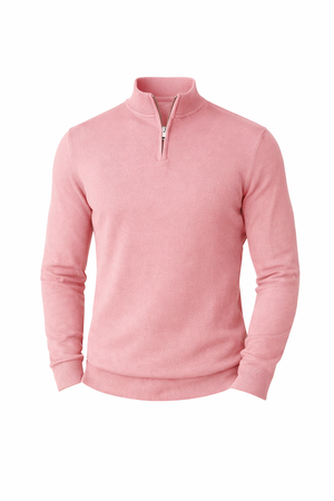 OXFORD HALF-ZIP — Lightweight Knit Pullover with Quarter-Zip