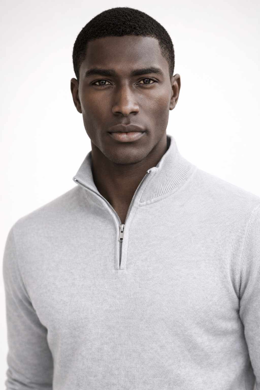 OXFORD HALF-ZIP — Lightweight Knit Pullover with Quarter-Zip