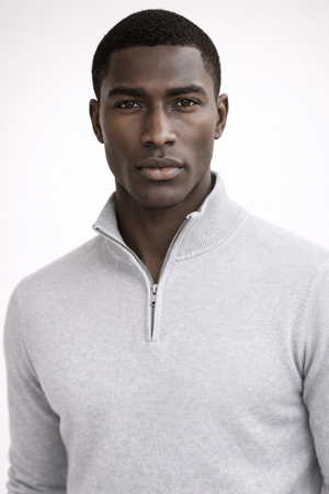 OXFORD HALF-ZIP — Lightweight Knit Pullover with Quarter-Zip