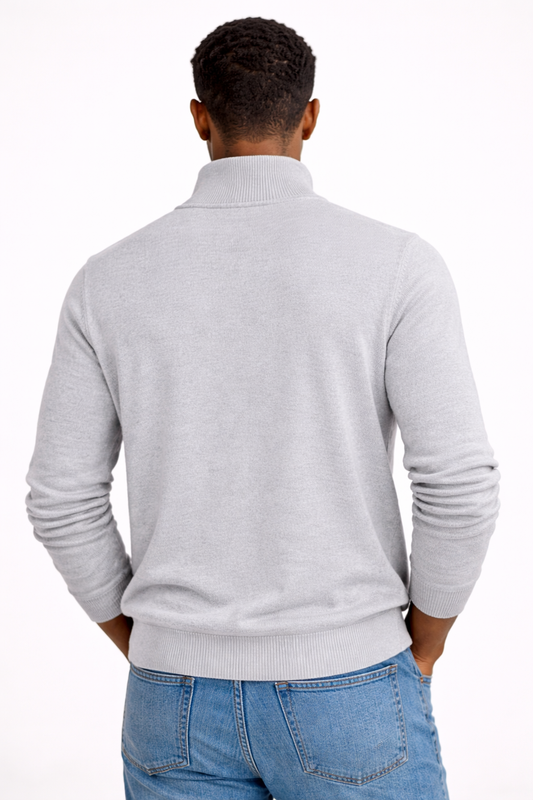 OXFORD HALF-ZIP — Lightweight Knit Pullover with Quarter-Zip
