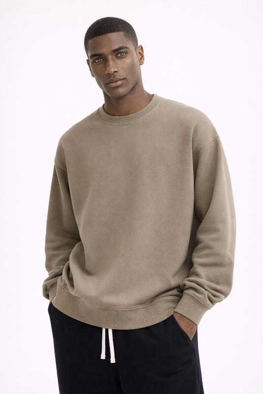 KYOTO CREWNECK — Essential Terry Crewneck Sweatshirt