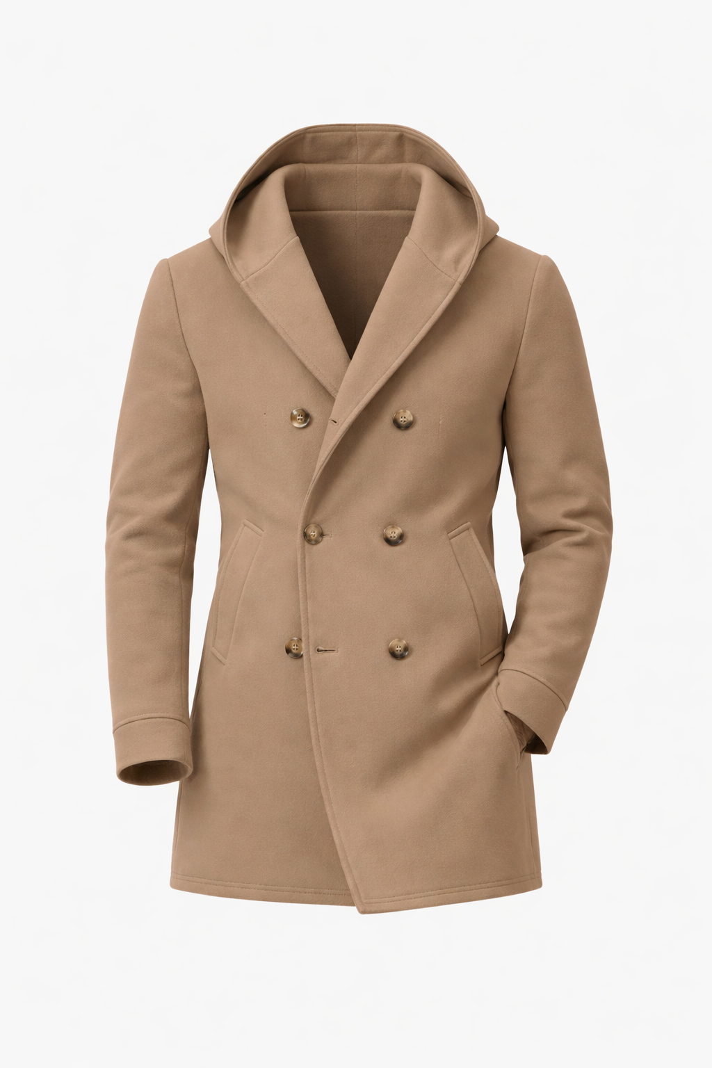 MILAN PEACOAT — Double-Breasted Wool-Blend Coat