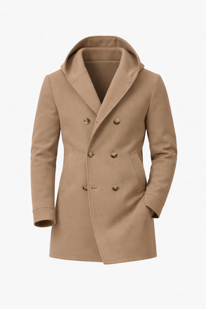 MILAN PEACOAT — Double-Breasted Wool-Blend Coat