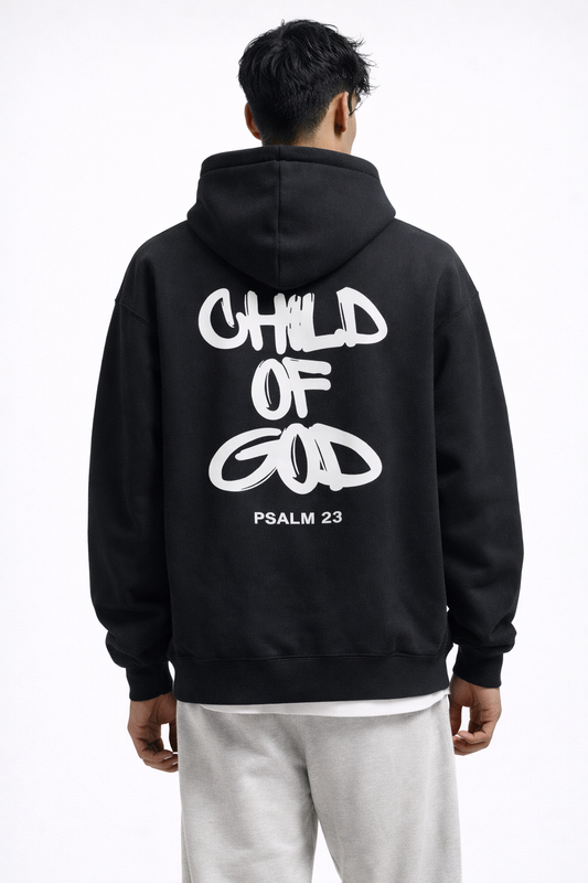 LISBON FAITH HOODIE — Oversized Graphic Pullover Hoodie with Statement Back Print
