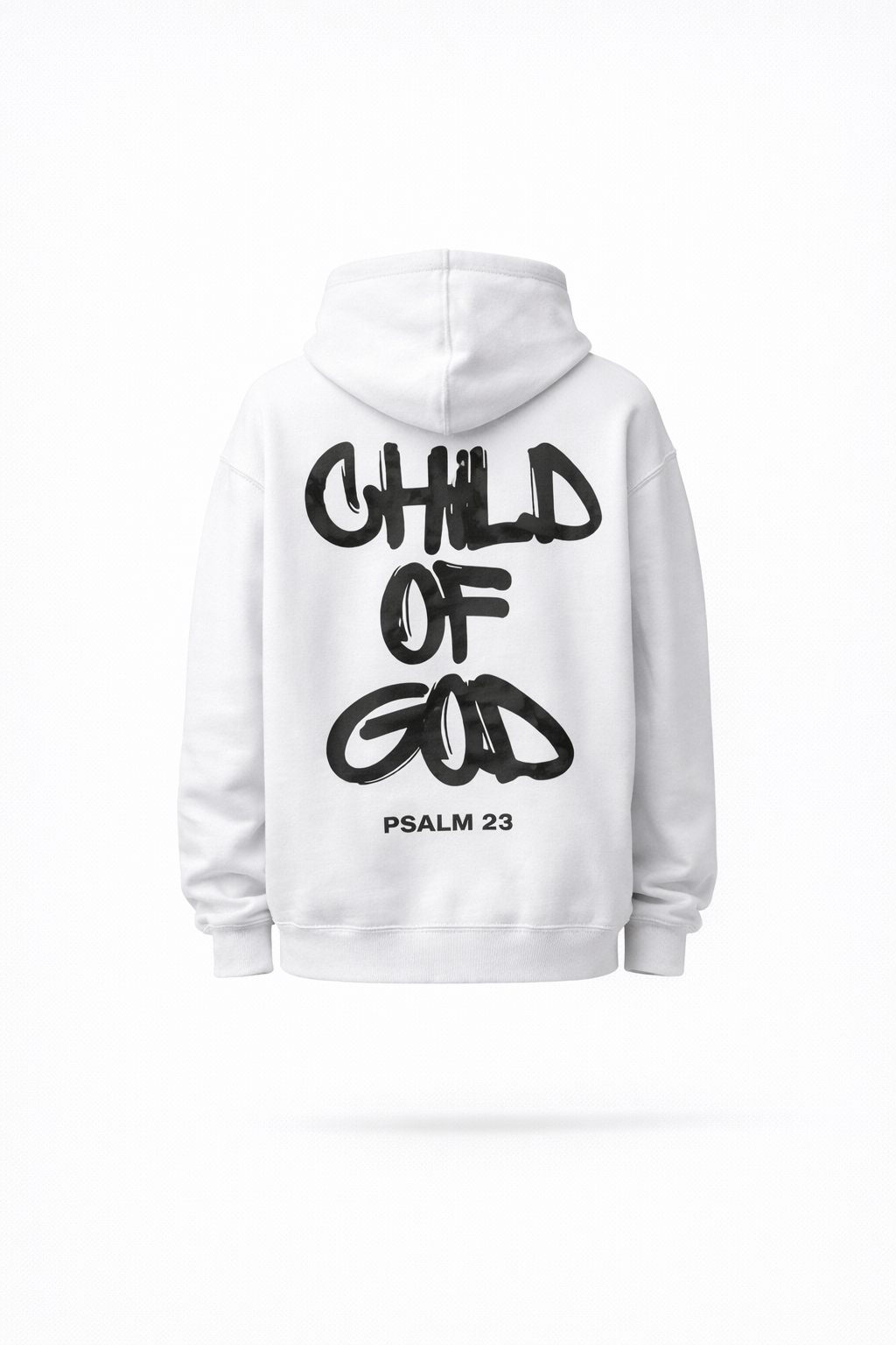 LISBON FAITH HOODIE — Oversized Graphic Pullover Hoodie with Statement Back Print