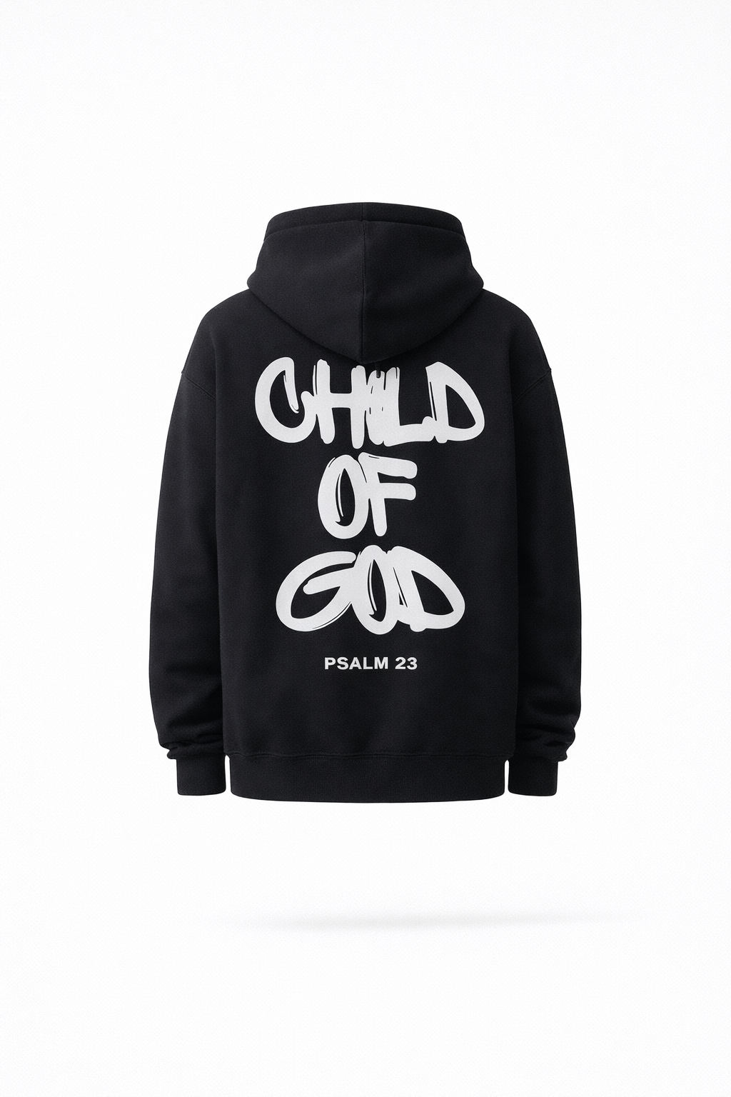 LISBON FAITH HOODIE — Oversized Graphic Pullover Hoodie with Statement Back Print