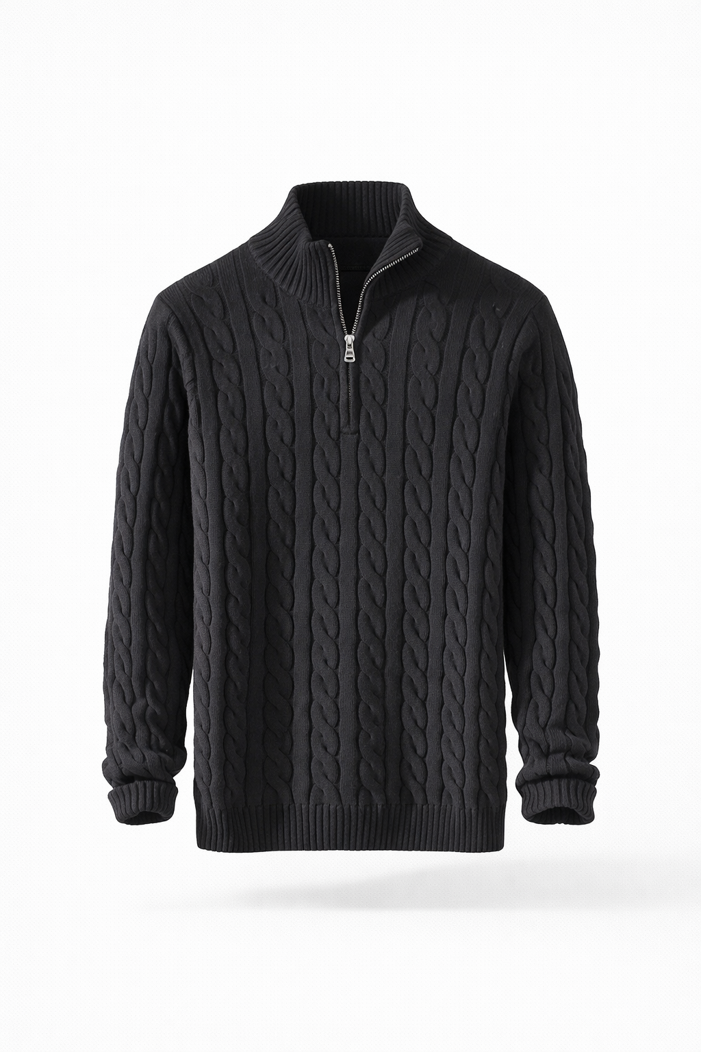 Samuel Cable Knit Half-Zip Sweater